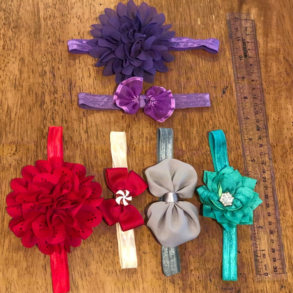 6 stretchy headbands